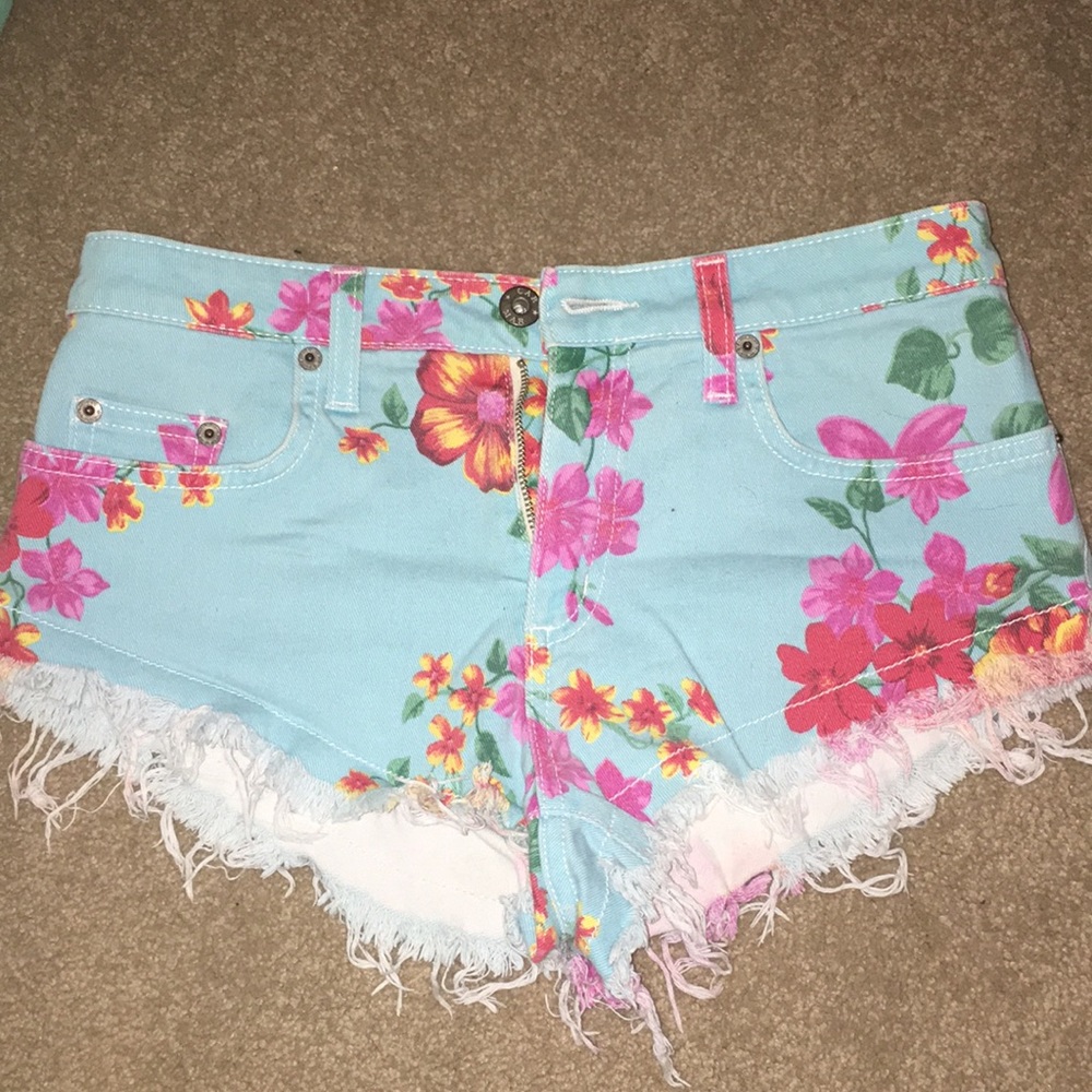 CARMAR (LF) Floral Jean Shorts